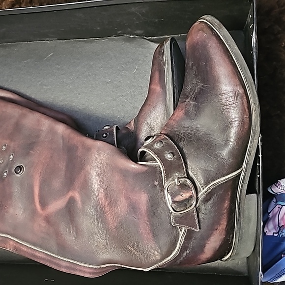 Nib Golden Goose Kate boots 37 or 7 burgundy gorgeous - Picture 2 of 6